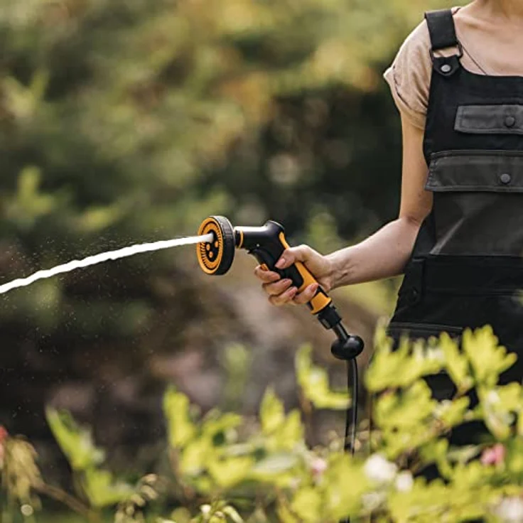 Fiskars Sprühpistole Comfort Multi 5, Gartenbrause mit 5 Funktionen, stufenlos regelbarem Durchfluss und ergonomischem Frontregler – Bild 18
