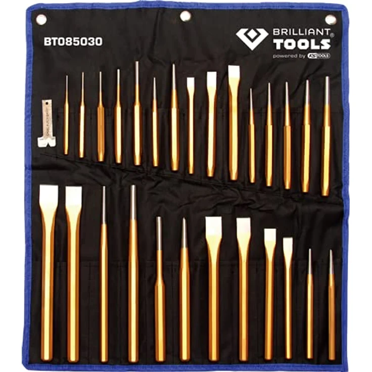 BRILLIANT TOOLS BT085030 Meißel und Durchtreiber-Satz, 28-tlg. [Powered by KS TOOLS] – Bild 2