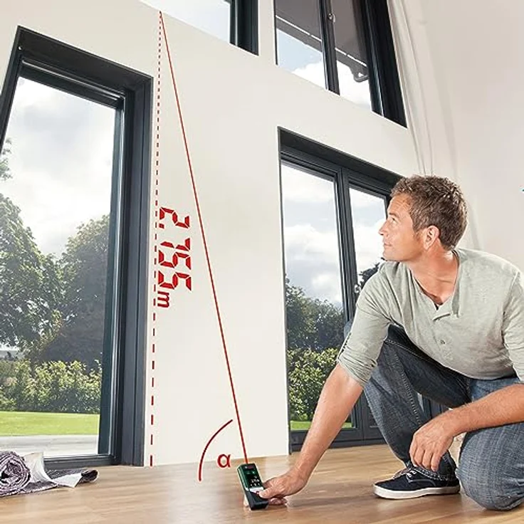 Bosch Home & Garden Entfernungsmesser Digitaler Laser-EntfernungsmessereCommerce-Karton, Bluetooth, Touchscreen, AdvancedDistance 50C, bis zu 50 m, Color Display, Bluetooth-Konnektivität – Bild 8