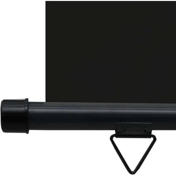 vidaXL Balkon-Seitenmarkise 145x250 cm Schwarz, UV-beständig, reißfest, Wand- und Deckenmontage – Bild 8