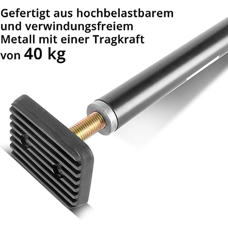 STAHLWERK Montagestütze MH-115 ST, robuster Türspanner/Teleskopstütze, 66-115 cm, 40 kg Tragkraft, schwenkbare Kontaktflächen – Bild 3