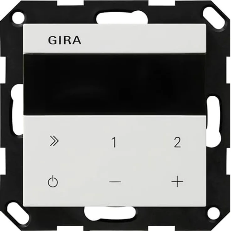 GIRA 232003 UP-Radio IP System 55, Unterputzradio in Reinweiß mit Tablet-Funktion