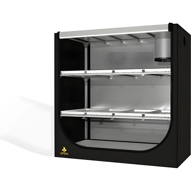 Secret Jardin Dark Propagator 120, Gewächshaus 120x60x190cm für die Anzucht von bis zu 900 Setzlingen, licht- und wasserdicht, Mylar-Beschichtung