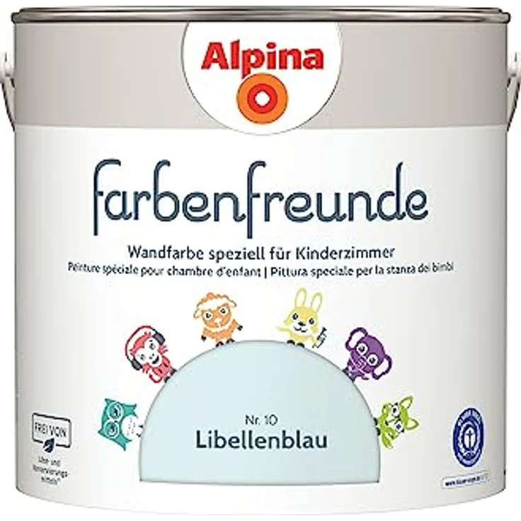 Alpina Farbenfreunde Nr. 10 2,5 l, libellenblau – Bild 2