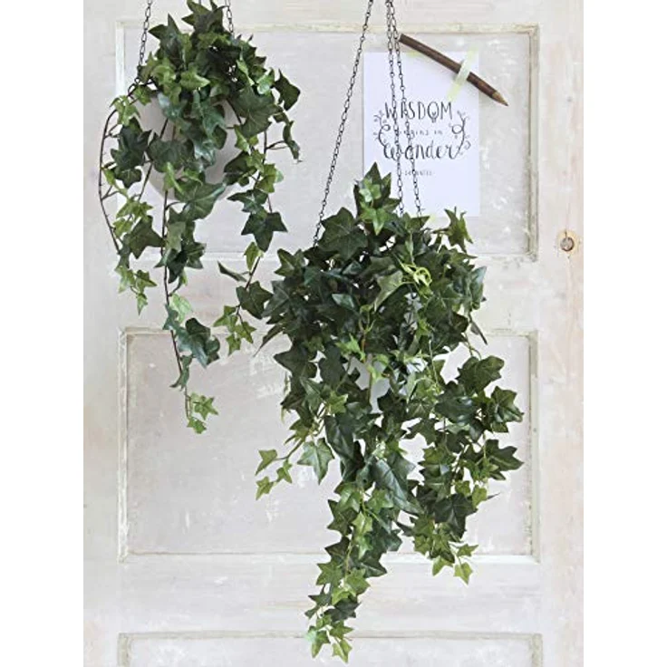 Mica decorations Hanging Plants Green in Pot Efeu, Grün, L45 x W25 x H25 cm - Preisvergleich – Bild 5