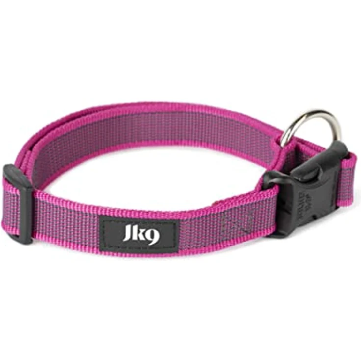 JULIUS K-9 225CG-PN Color und Gray Halsband, 25mm x 39 - 65 cm, verstellbar, rosa-grau – Bild 1