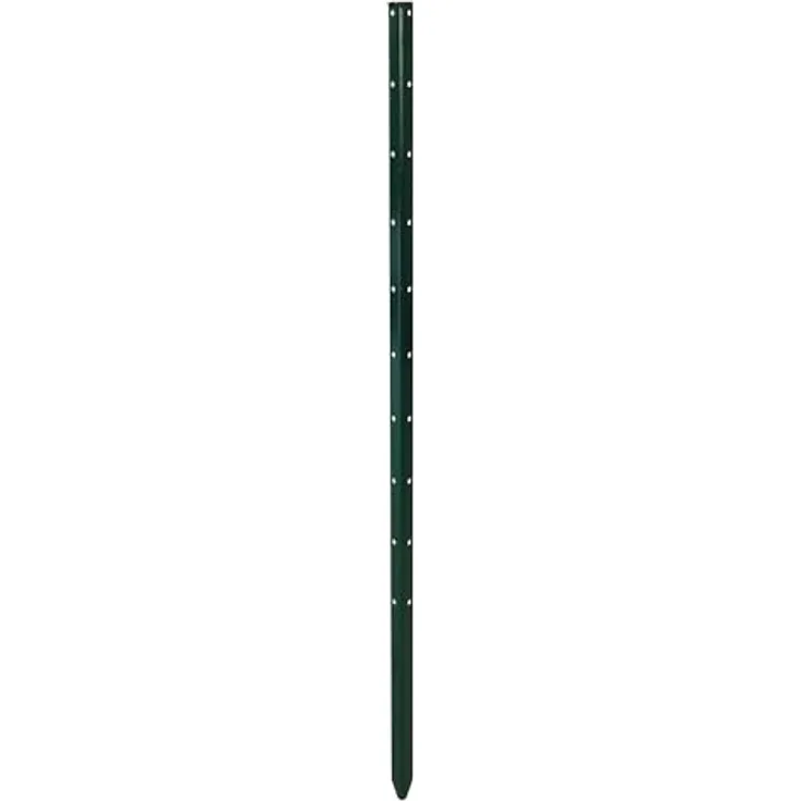bellissa Pflanzenstab Rankhilfe Timo - Grüne Pflanzenstütze mit Winkelstabilisierung für Gartengestaltung - 3cm x 3cm x 150 cm, 1,5mm Stärke