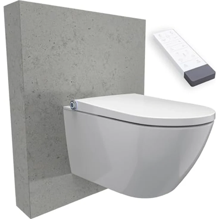 Bernstein Dusch-WC Pro+ 1102, Dusch-WC mit Warmlufttrockner, Soft-Close, Geruchsabsorption, Nachtlicht, Weiß – Bild 1
