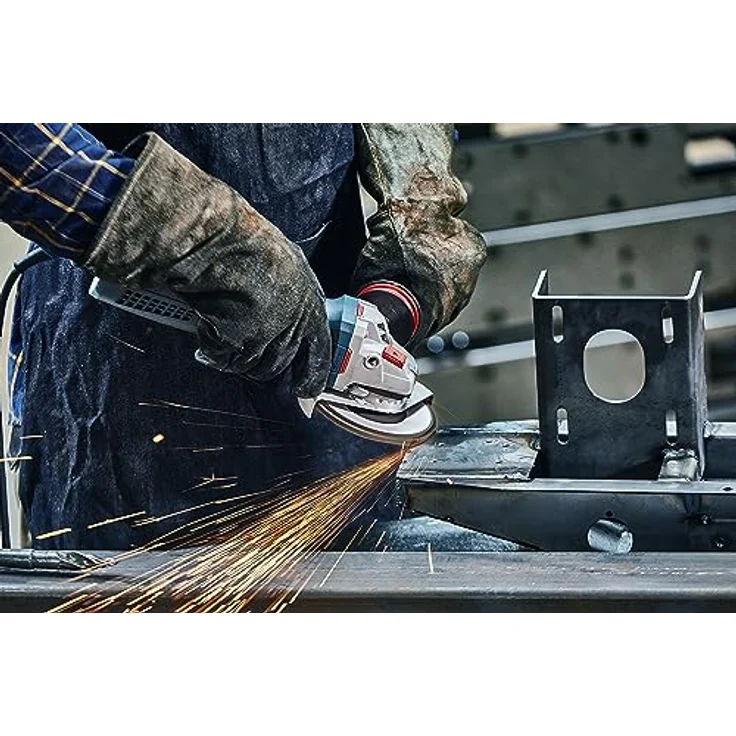Bosch Professional Fächerschleifscheibe (für Winkelschleifer verschiedene Materialien, bombierte Ausführung, Ø 125 mm, Körnung 80) – Bild 7
