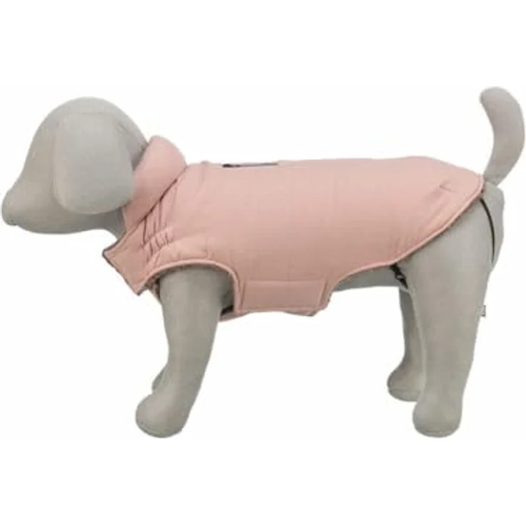TRIXIE Wintermantel Lesmont Apricot, Hundemantel mit wärmender Wattierung und verstellbarem Brustlatz – Bild 5