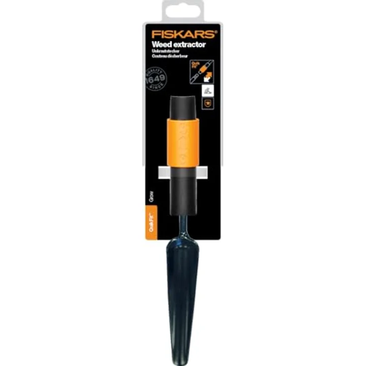 Fiskars Unkrautstecher, Werkzeugkopf, Breite: 3,5 cm, Stahl-Kopf, Schwarz-Orange, QuikFit, 1000731 – Bild 5