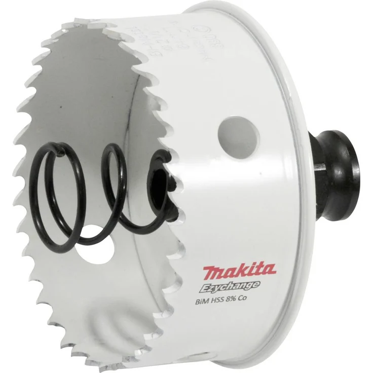 Makita E-20410 Lochsäge Ø 64 mm aus HSS Bi-Metall mit EZYCHANGE-System und hoher Schnittgeschwindigkeit