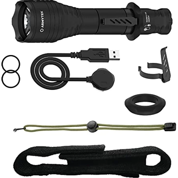 Armytek Viking Pro Kaltweiss Taktische LED Lampe USB Aufladbar – Bild 1