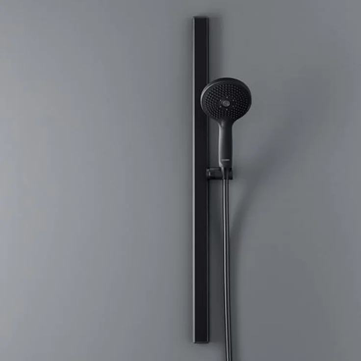 Duravit Universal Duschstange, Höhenverstellbarer Handbrausehalter, 810 mm, Schwarz Matt – Bild 4