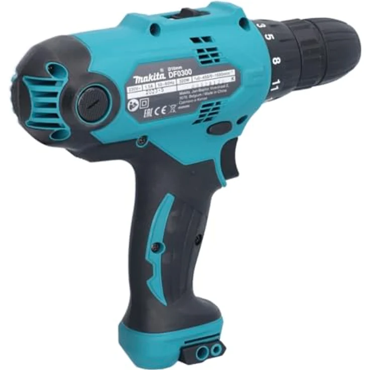 Makita DF0300 Bohrmaschine Ohne Schlüssel 1500 RPM Schwarz, Blau 1,2 kg – Bild 3