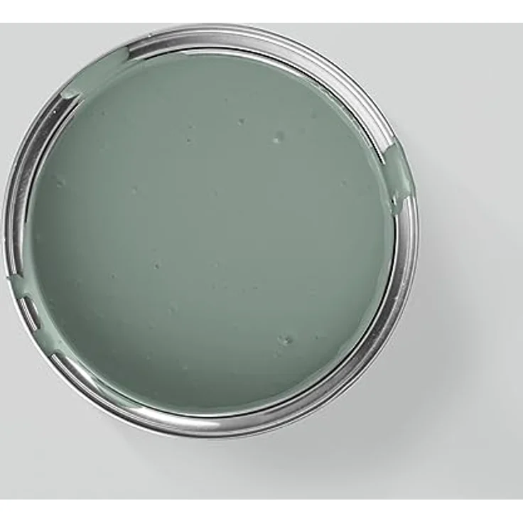 MissPompadour Wandfarbe Grün mit Grau, abwaschbar, hohe Deckkraft, scheuerbeständig, 2,5 L, wasserbasiert – Bild 2