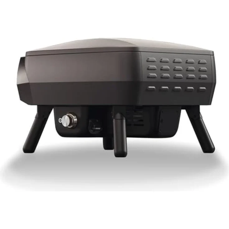 POWERHAUS24 Witt Etna PICCOLO Rotante Pizzaofen, kompaktes Design mit rotierendem Pizzastein und 1 Gas-Brenner in C-Form, Farbe: Black – Bild 2