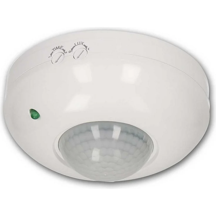 world-trading-net Decken-Bewegungsmelder 360° mit Infrarot-Sensor, weiß, LED-geeignet, max. 2000W, IP20, Aufputzmontage