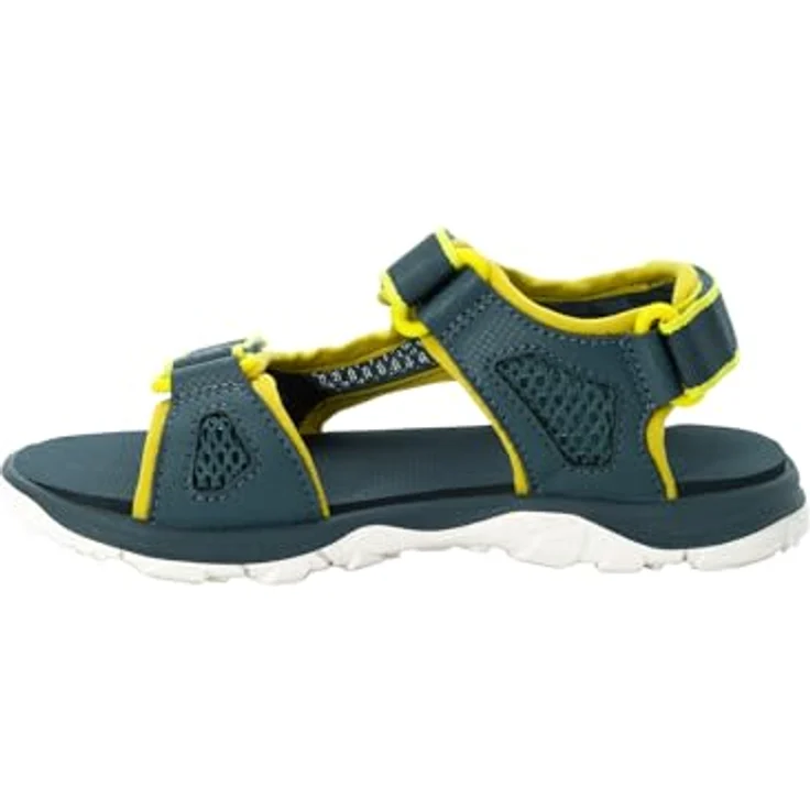 Jack Wolfskin Taraco Beach Sandal K, Unisex Sicherheitssandalen mit EVA-Dämpfung und Gummisohle, Grün, Größe 28 – Bild 3