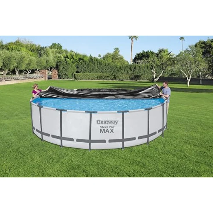 Bestway Abdeckplane, für Frame Pool Ø549 cm und Stahlwand Pool Ø549 cm – Bild 4