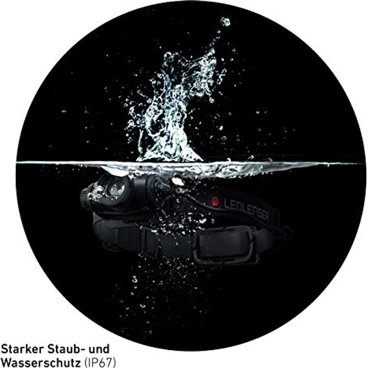 Ledlenser H5R Core, Stirnlampe mit 500 lm, wetterfest, stufenlos dimmbar, Batteriestatusanzeige – Bild 8