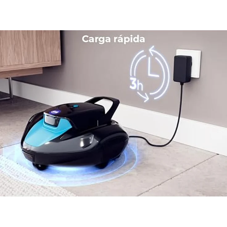 GRE Akku-Pool-Roboter 'RBG90', kabelloser Poolreiniger für Flachpools bis 80 m², 90 Min Laufzeit, leichtes Design, 2 Liter Filtersystem – Bild 2
