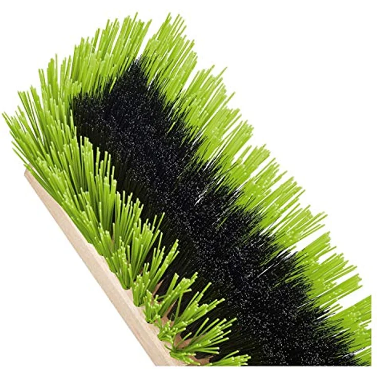 Nölle Prestige Straßenbesen 40 cm, mit PET-Einlage und Kratzblech für Stiel-Durchmesser 22-28 mm, Flachholz – Bild 2