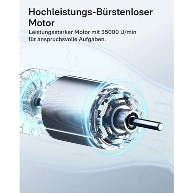 Xiaomi HOTO QWLDM002, Präzisions-Multifunktionsschleifer 12V Set mit 36 Zubehörteilen, 35.000 U/min, bürstenloser Motor, wiederaufladbare 3.000 mAh Batterie – Bild 4