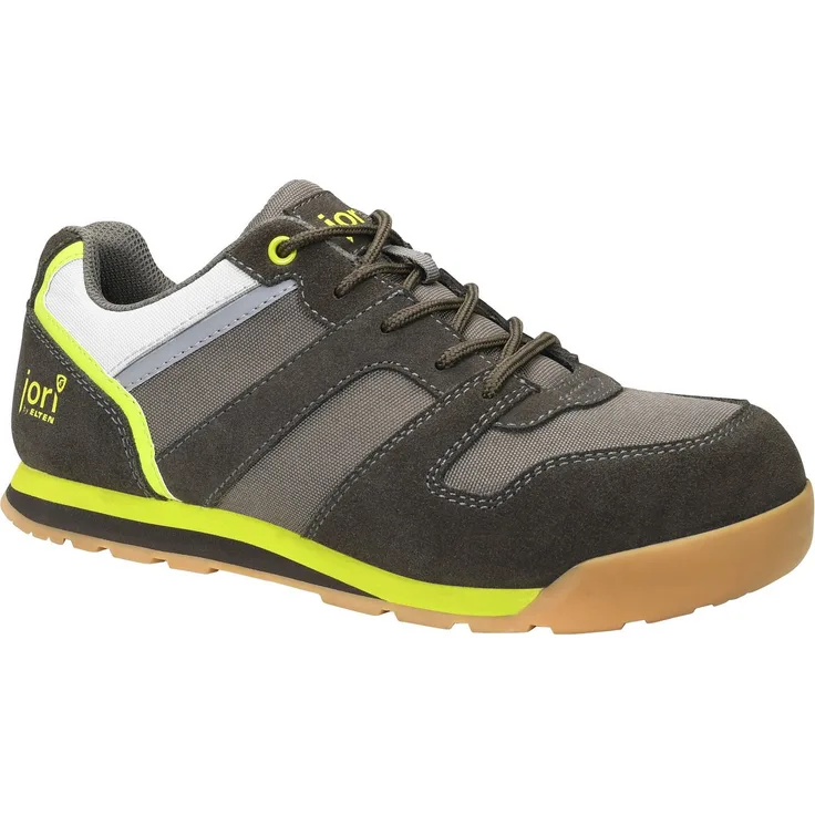 Jori jo_SLIM lime Low ESD S3S Sicherheitsschuh, Hydrophobiertes Veloursleder, Atmungsaktiv, EN ISO 20345 S3 HRO/SRC