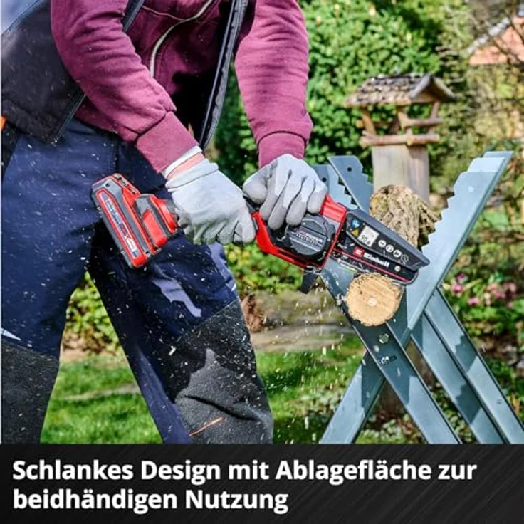 Einhell GE-PS 18/15 Li Bag Kit, Akku-Astkettensäge mit 18V Li-Ionen-Akku und ergonomischem Design – Bild 7