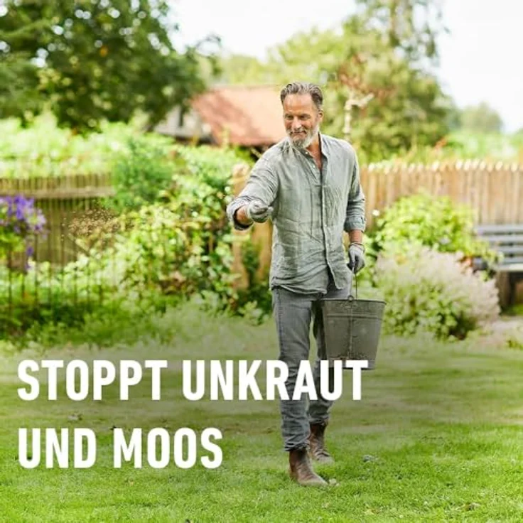 COMPO BIO Rasendünger Unkraut & Moos Stopp, 100% natürliche Inhaltsstoffe, 10 kg für 200m² – Bild 5