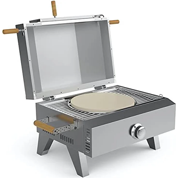 Tisch Gas Pizzaofen Grill Bologna 3,5 kW max Temperatur 300 Grad Piezozündung - Preisvergleich – Bild 5