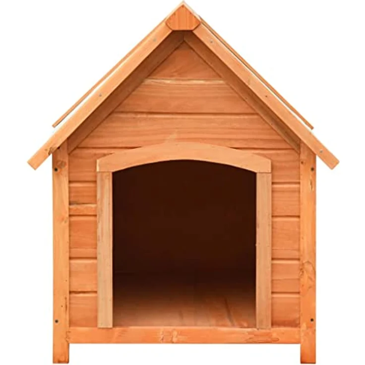 vidaXL Kiefer Tannenholz Massiv Hundehütte Dachluke Hundehaus Hunde Haus Hütte – Bild 4