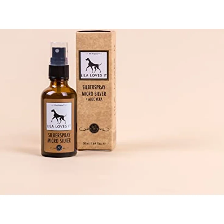 Silberspray für Hunde – natürliche Pflege, mit Aloe Vera und Hyaluron, reinigt und regeneriert, nanofrei, mit Mikrosilber, SILBERSPRAY von LILA LOVES IT, 50 ml – Bild 2