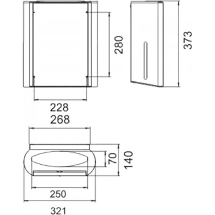 Keuco 14985010000 Plan, Papierhandtuchspender mit verchromter Oberfläche, Wandmontage inkl. Befestigung – Bild 2