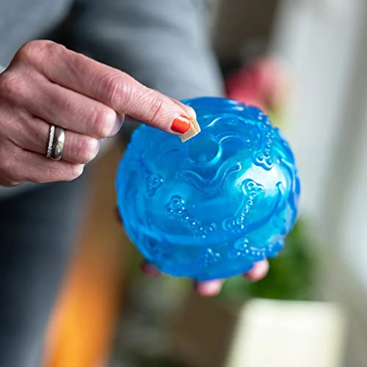 Nobby TPR Snackball, blau 10 cm, 1 Stück – Bild 2