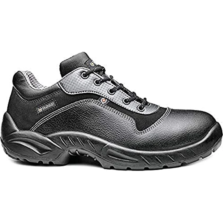 Base Footwear Sicherheitsschuh, wasserabweisendes Rindsleder, Stahl-Schutzkappe, antibakterielles Futter, flexibler Durchtrittschutz, öl- und benzinbeständige Sohle, antistatisch – Bild 2