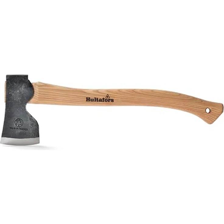 Hultafors Dvardala Forst- und Jagdaxt, 45 cm, 960 g, Carbonstahl, braun mit Klingenschutz – Bild 4