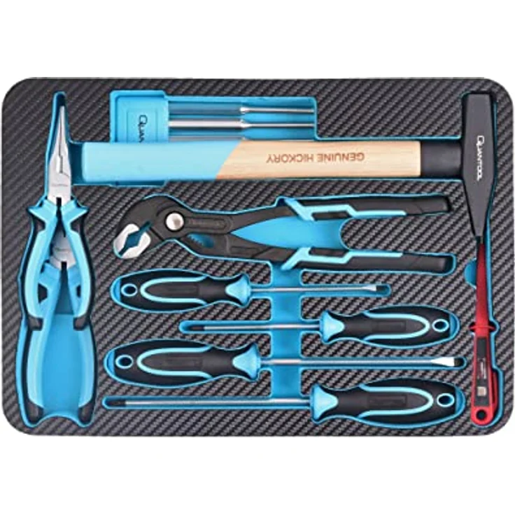 Quantool Werkzeugkoffer, 48-teilig, Maritime Edition, robuster Kunststoff, IP65-Schutz, ideal für professionelle und private Nutzung – Bild 4
