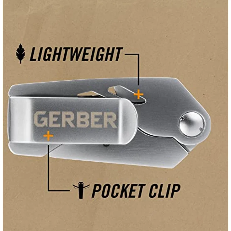 Gerber EAB Utility Lite, Klappbares Cuttermesser mit 3,8 cm Universalklinge und Gürtelclip – Bild 4