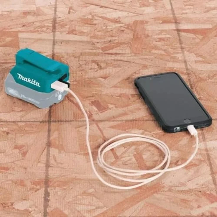 Makita USB ADP06, 10.8V Ladegerät Adapter mit 2 USB-Anschlüssen, 2.1A für Smartphones und Tablets – Bild 4