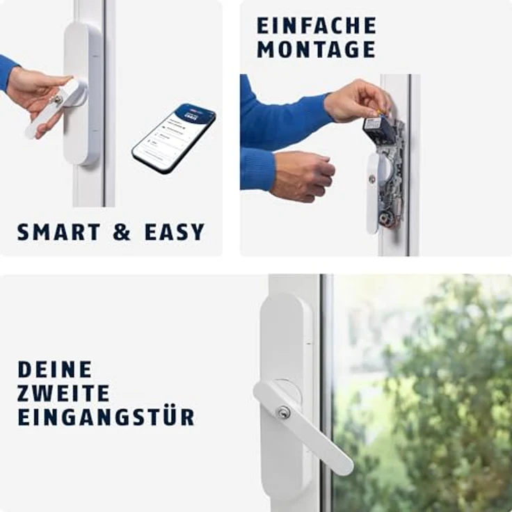 ABUS WINTECTO One, smarter Fensterantrieb mit Alarmfunktion, einfache Montage ohne Bohren, Weiß, gleichschließend (AL0145) – Bild 3