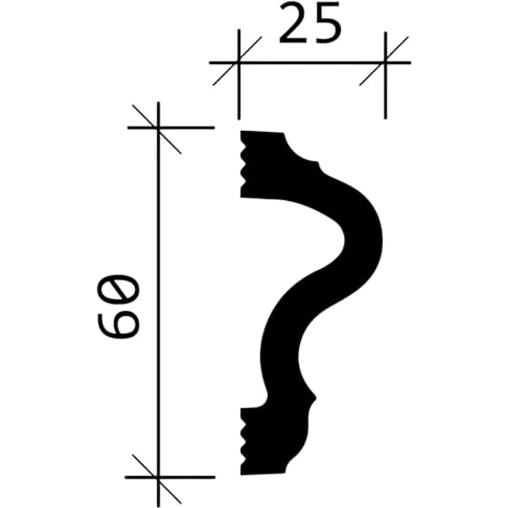 Wand- und Friesleiste PROFHOME 651302 Stuckleiste Zierleiste stoßfest Wandleiste Neo-Klassizismus-Stil weiß 2 m – Bild 6
