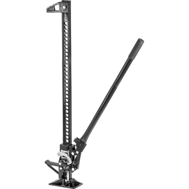 STAHLWERK Zahnstangenheber 48" 3t 104 cm Farm Jack Stockwinde Offroad Wagenheber, robust und vielseitig, gummiertem Griff und breitem Standfuß, in Schwarz