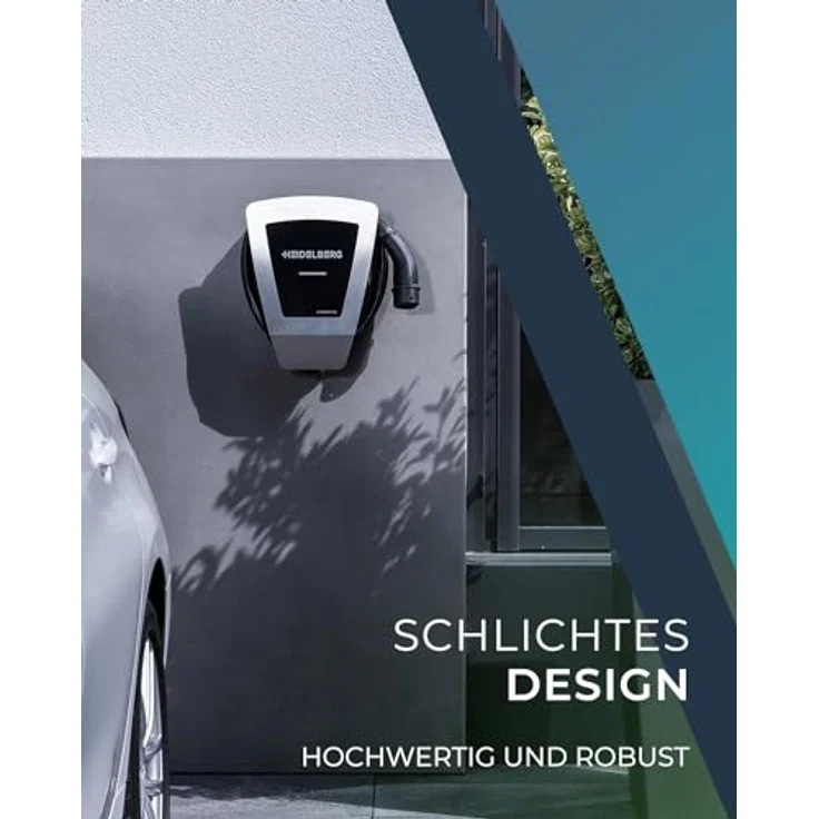 HEIDELBERG Wallbox 11 kW Energy Control mit 5 m Ladekabel, Optional 5 Jahre Garantie, Made in Germany, Edelstahlfront – Bild 3