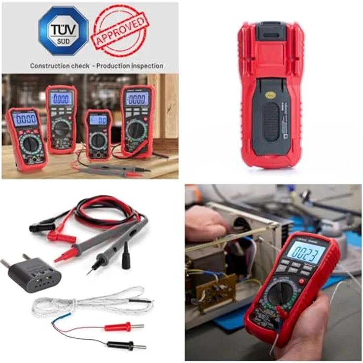 Velleman Digitalmultimeter VC 970, mit Data-Hold, berührungsloser Spannungserkennung, REL-Funktion, Temperaturmessung bis 1000°C, Hintergrundbeleuchtung – Bild 3