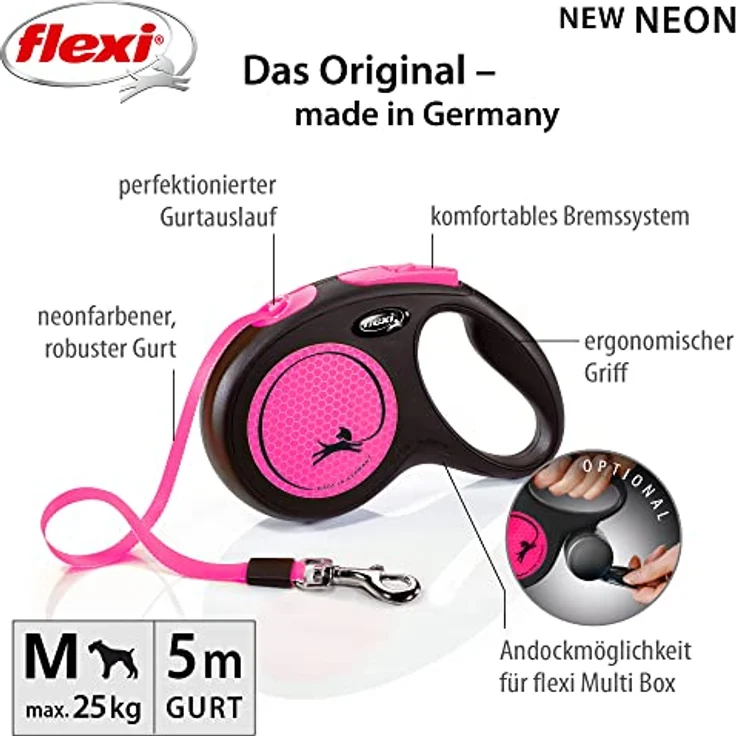 flexi Rollleine New Neon - Rosa - M, 4000498032107, Multi, small – Bild 2