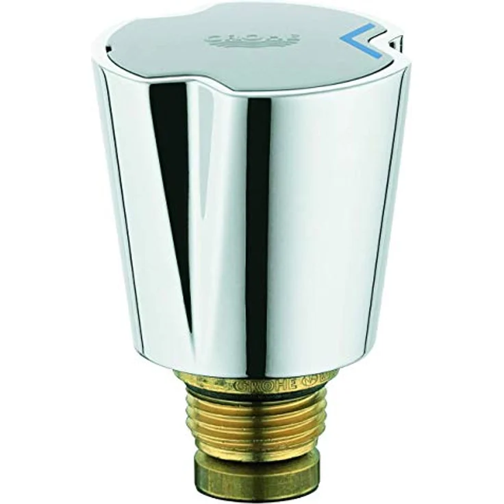 Grohe Oberteil Costa 45959, Spültischarmatur mit chromfarbenem Finish und Markierung blau/rot – Bild 2