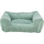 TRIXIE Tierbett Vital Bett Jonna salbei für Katzen, mit Schaumstoffflocken-Füllung und abnehmbarem Bezug