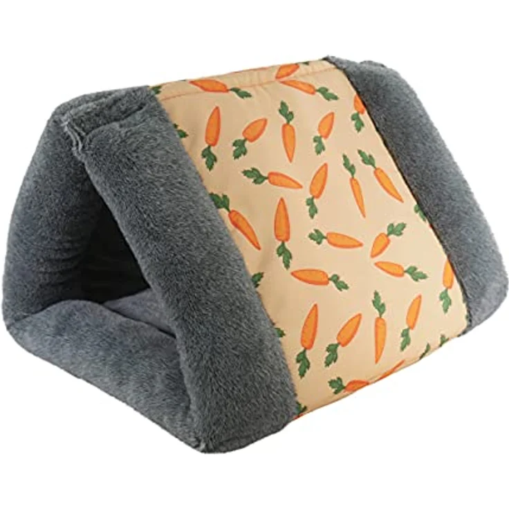 Rosewood 19616 Snuggles Snuggle 'n' Sleep Tunnel Mit Karotten-Print Für Kleintiere - Kaninchen, Meerschweinchen, Frettchen, Ratten – Bild 3